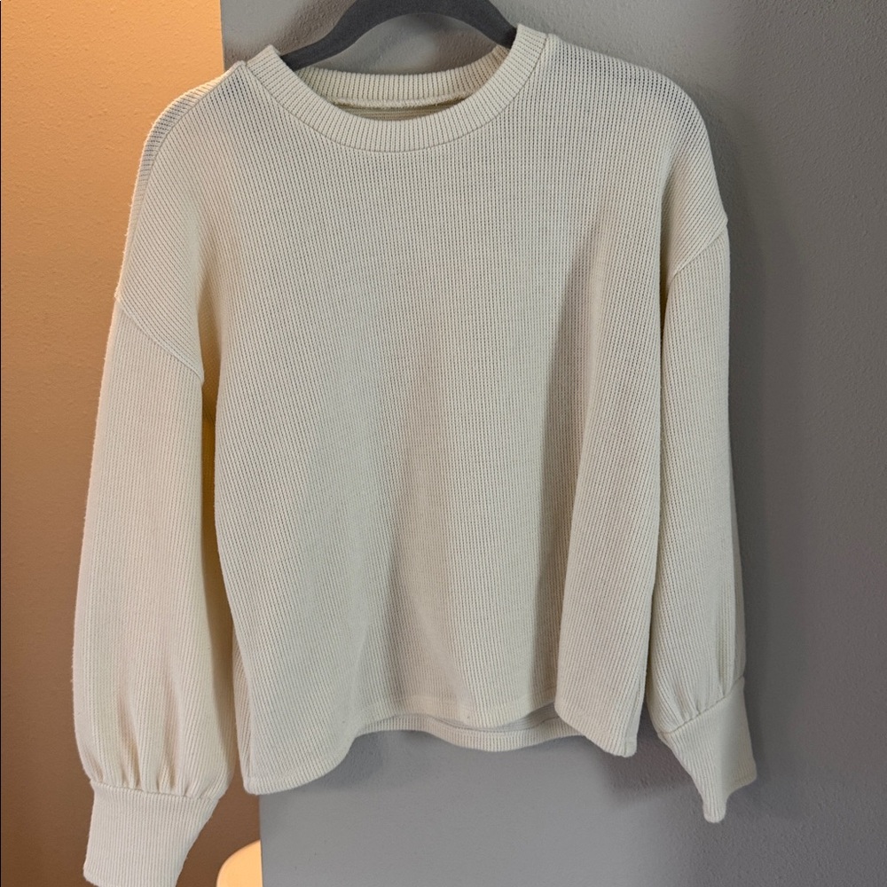 Madewell Off-White Textured Sweater